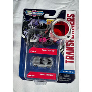 Micro Machines Series 1 Transformers 2 Pack Elita-one #0017 Sideswipe #0013 NIB
